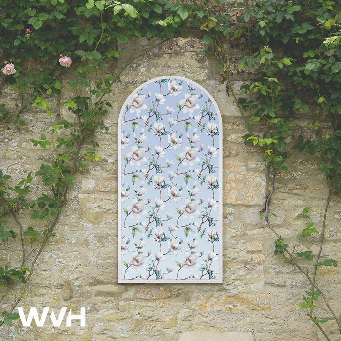 WVH® | Decal Arch | Decorative Pattern Metal Frame Leaner and Wall-Mountable Mirrors