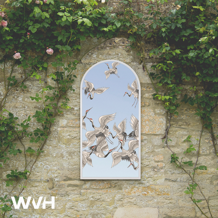 WVH® | Decal Arch | Decorative Pattern Metal Frame Leaner and Wall-Mountable Mirrors