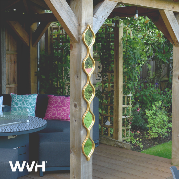 WVH® | The Industrial Droplets | Metal Frame Wall-Mountable Garden Mirrors