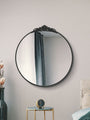 WVH® | The Ornate Round | Embellished Metal Frame Wall-Mountable Mirrors