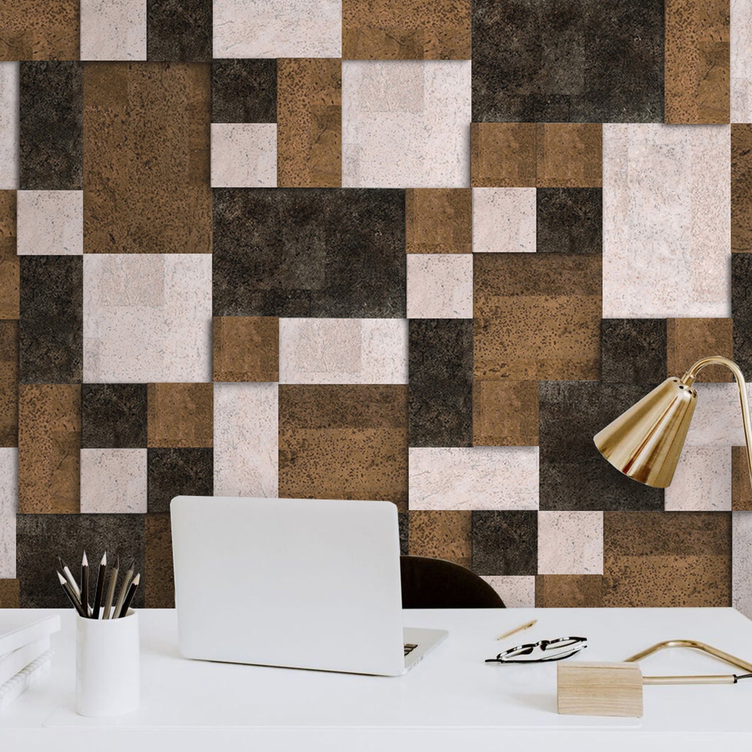 Muratto® Brick Grand 3D Pattern Luxury Cork Wall Tiles
