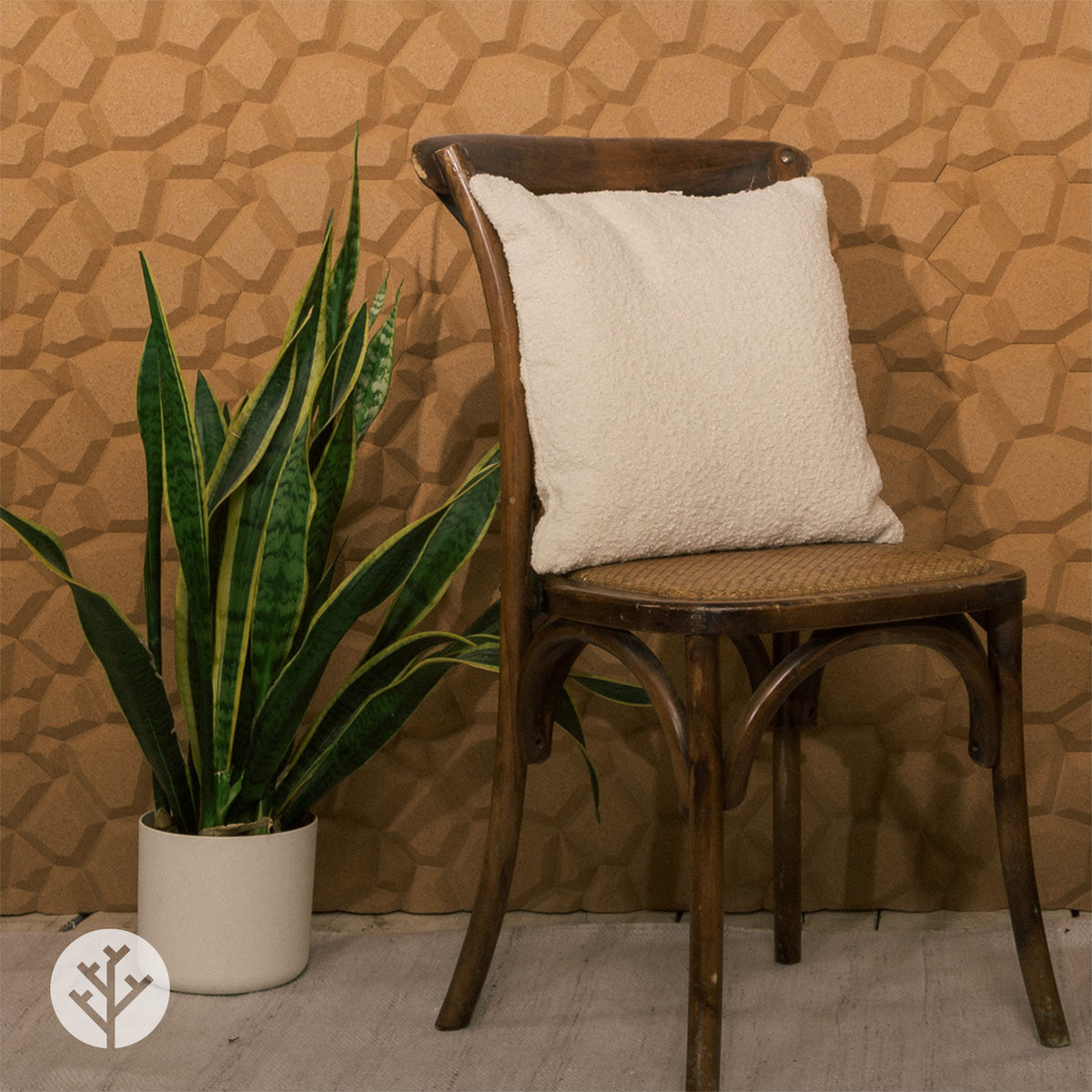 Muratto® Organic Beehive Honeycomb Pattern Luxury Cork Wall Tiles
