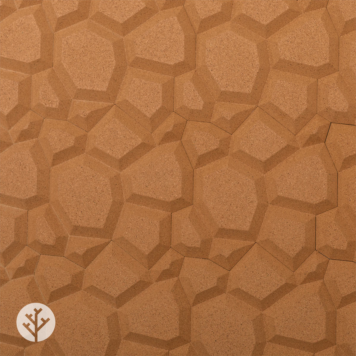 Muratto® Organic Beehive Honeycomb Pattern Luxury Cork Wall Tiles