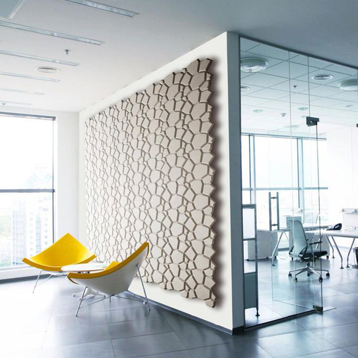 Muratto® Organic Beehive Honeycomb Pattern Luxury Cork Wall Panels