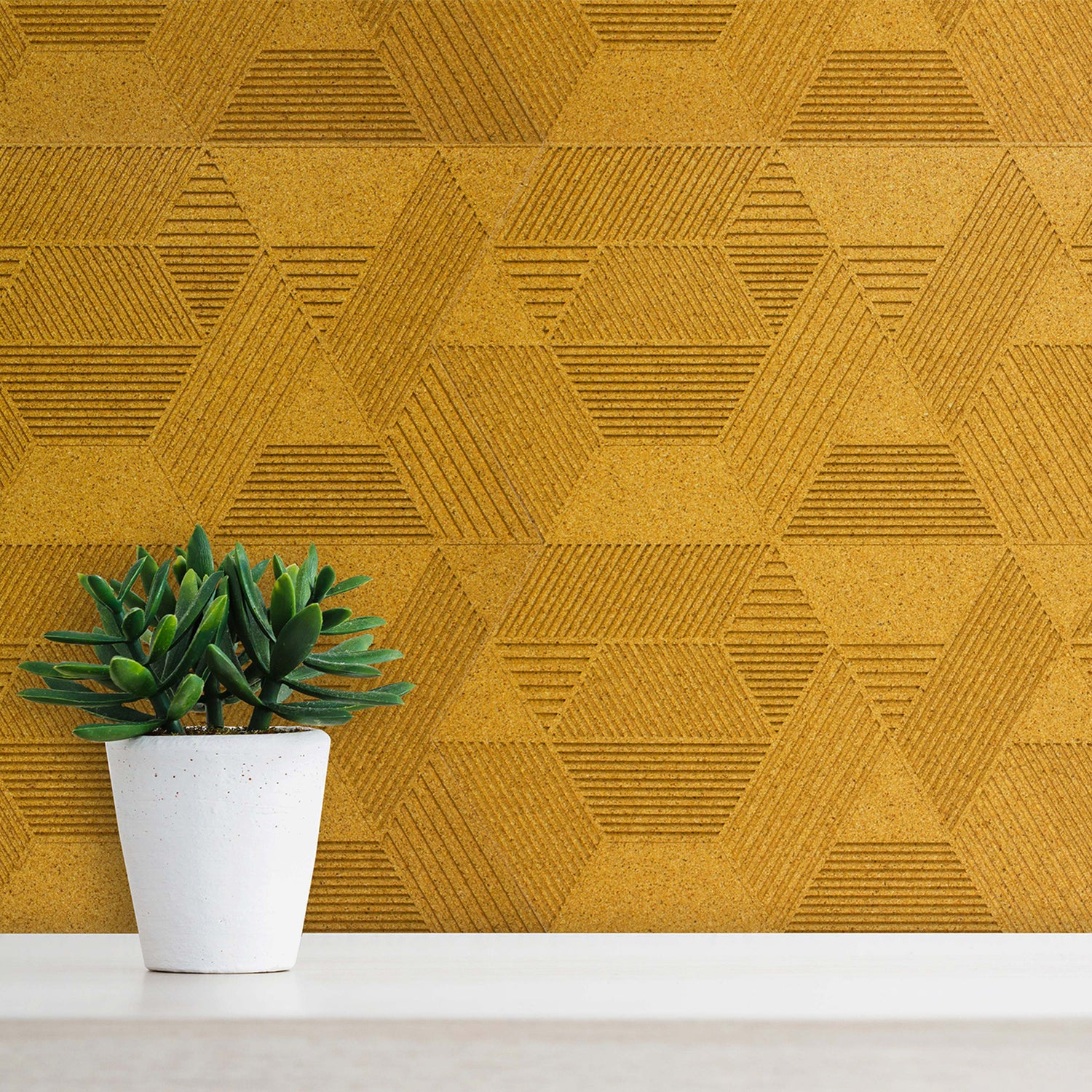 Muratto® Organic Strips Geometric Luxury Cork Wall Tiles