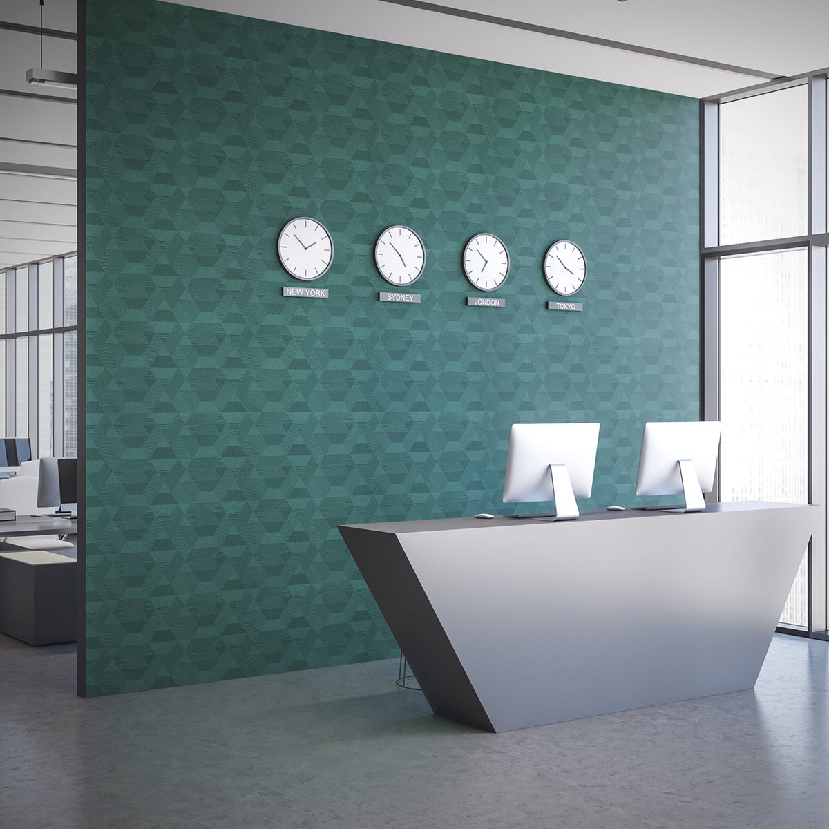 Muratto® Organic Strips Geometric Luxury Cork Wall Tiles