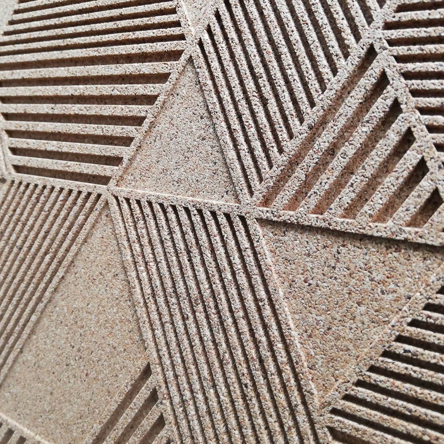 Muratto® Organic Strips Geometric Luxury Cork Wall Tiles