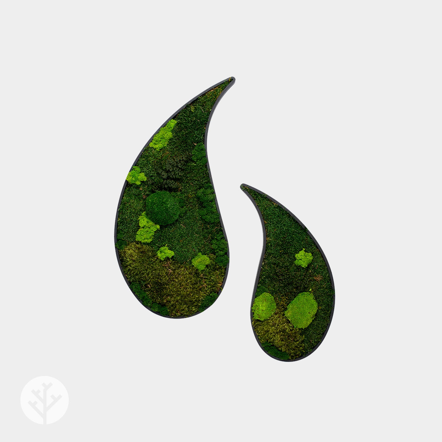 Muratto® Green Teardrop Preserved Moss Luxury Wall Tiles