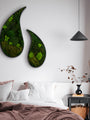 Muratto® Green Teardrop Preserved Moss Luxury Wall Tiles