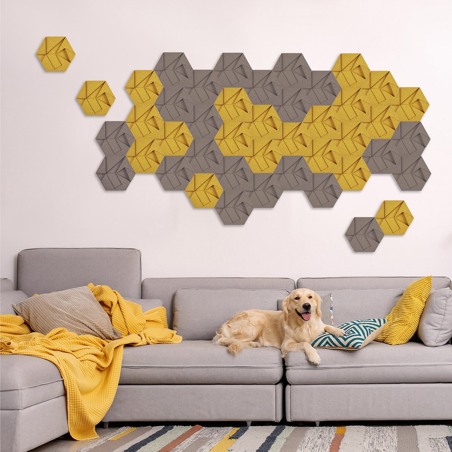 Muratto® Organic Hexagon Luxury Cork Wall Tiles