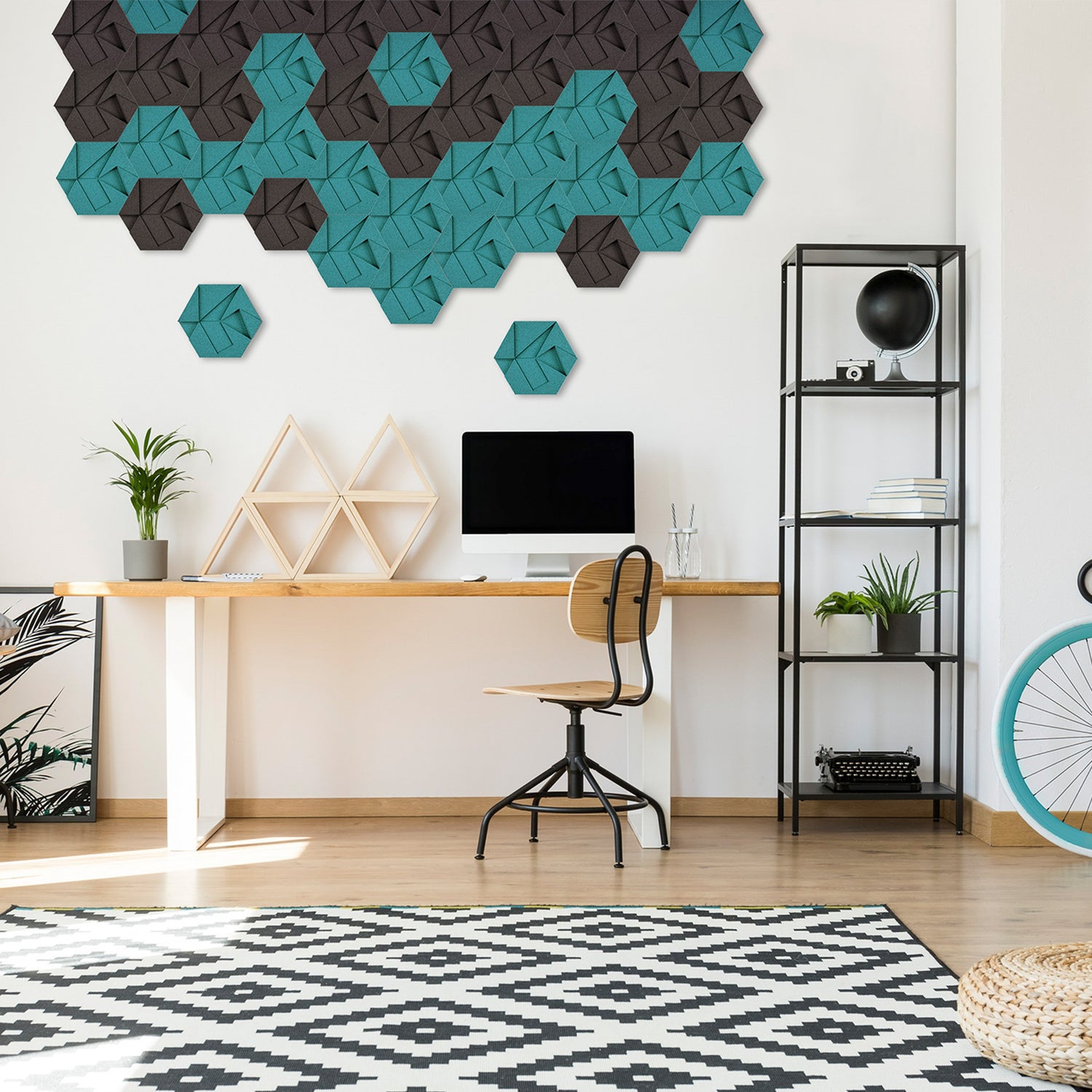 Muratto® Organic Hexagon Luxury Cork Wall Tiles