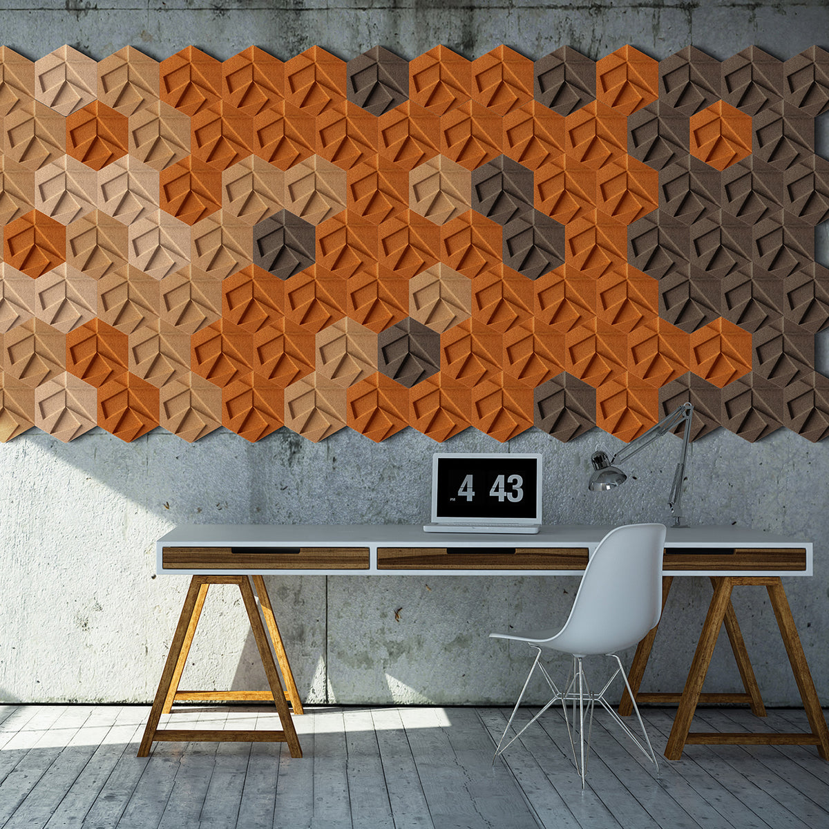 Muratto® Organic Hexagon Luxury Cork Wall Tiles