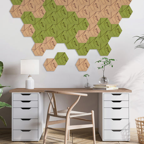 Muratto® Organic Hexagon Luxury Cork Wall Tiles