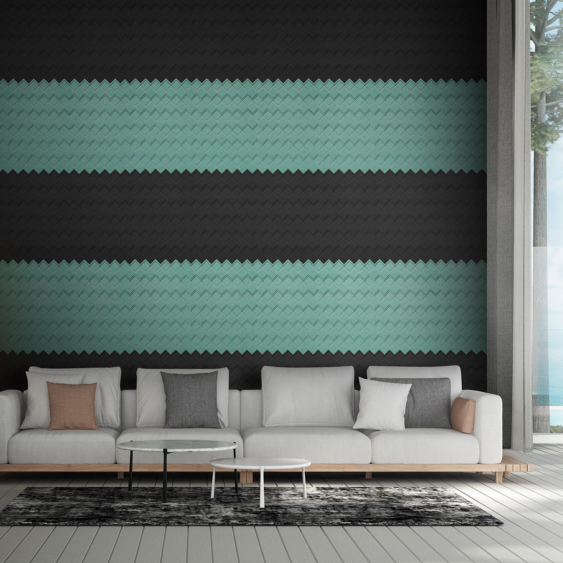 Muratto® Organic Strips Step Luxury Cork Wall Tiles