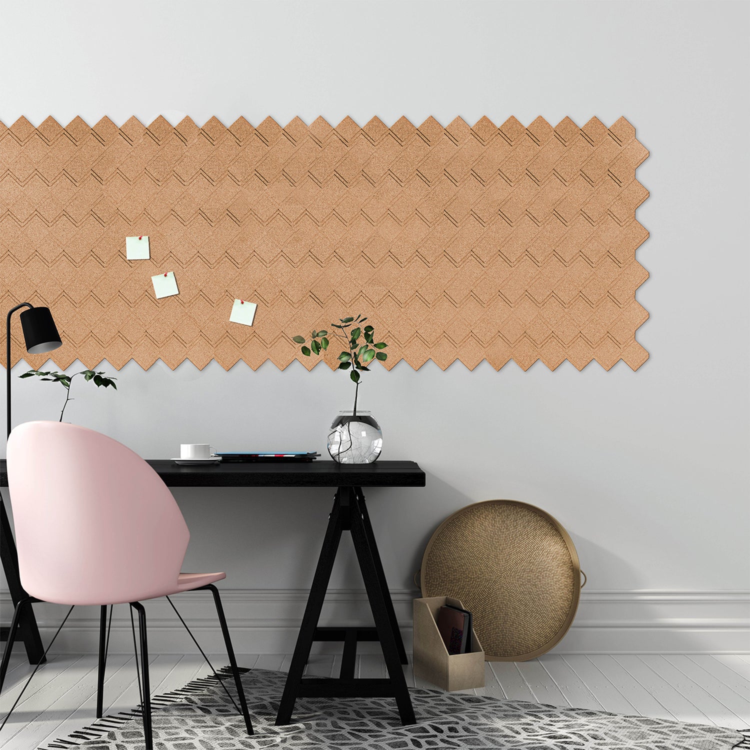 Muratto® Organic Strips Step Luxury Cork Wall Tiles
