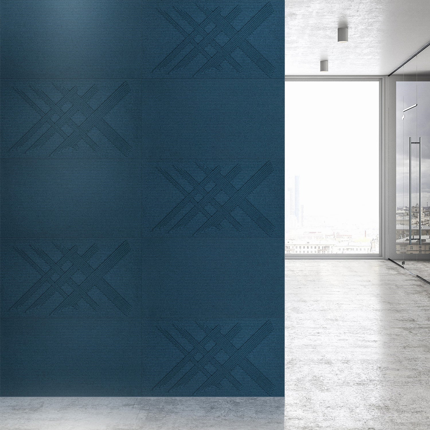 Muratto® Organic Strips Cross Luxury Cork Wall Tiles