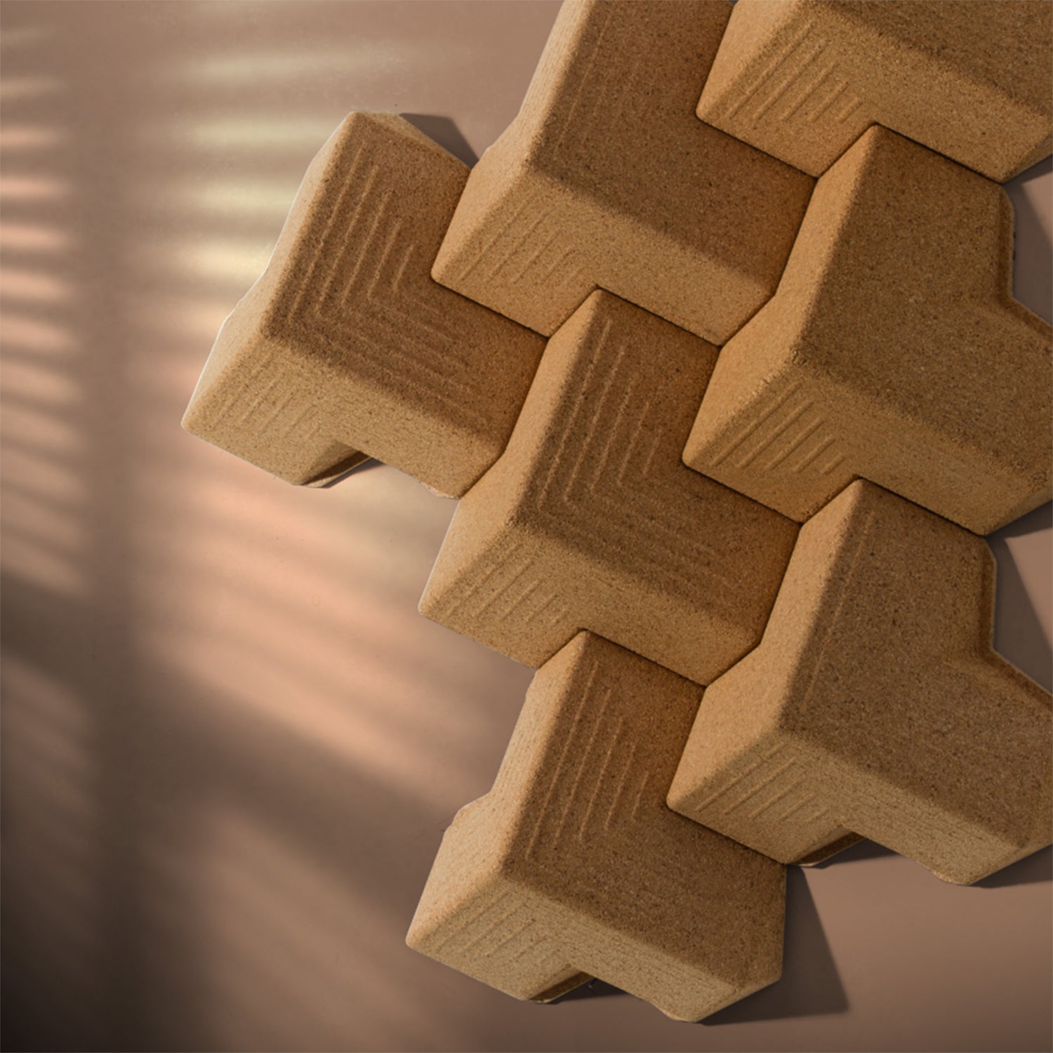 Muratto® Organic Kubus Luxury Cork Wall Tiles