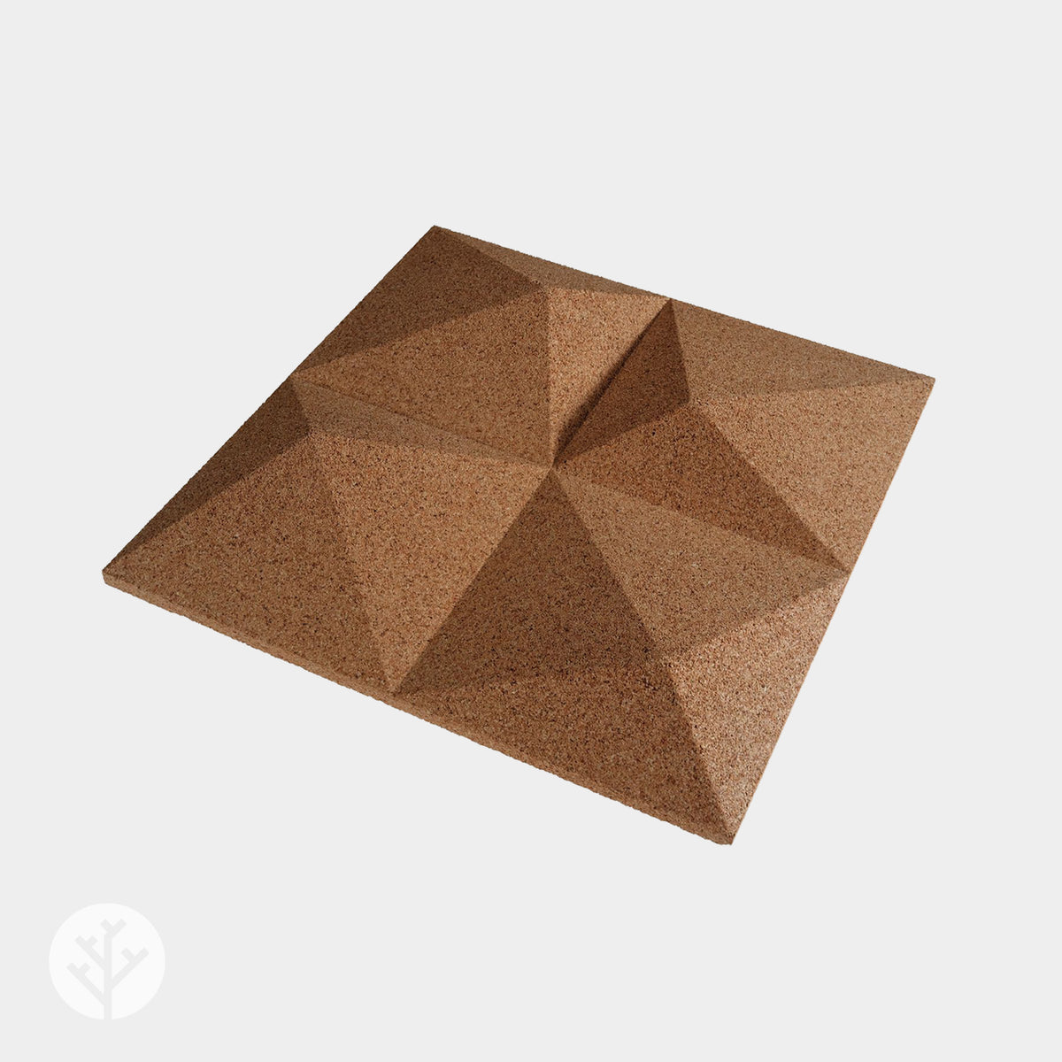 Muratto® Organic Peak Pattern Luxury Cork Wall Tiles