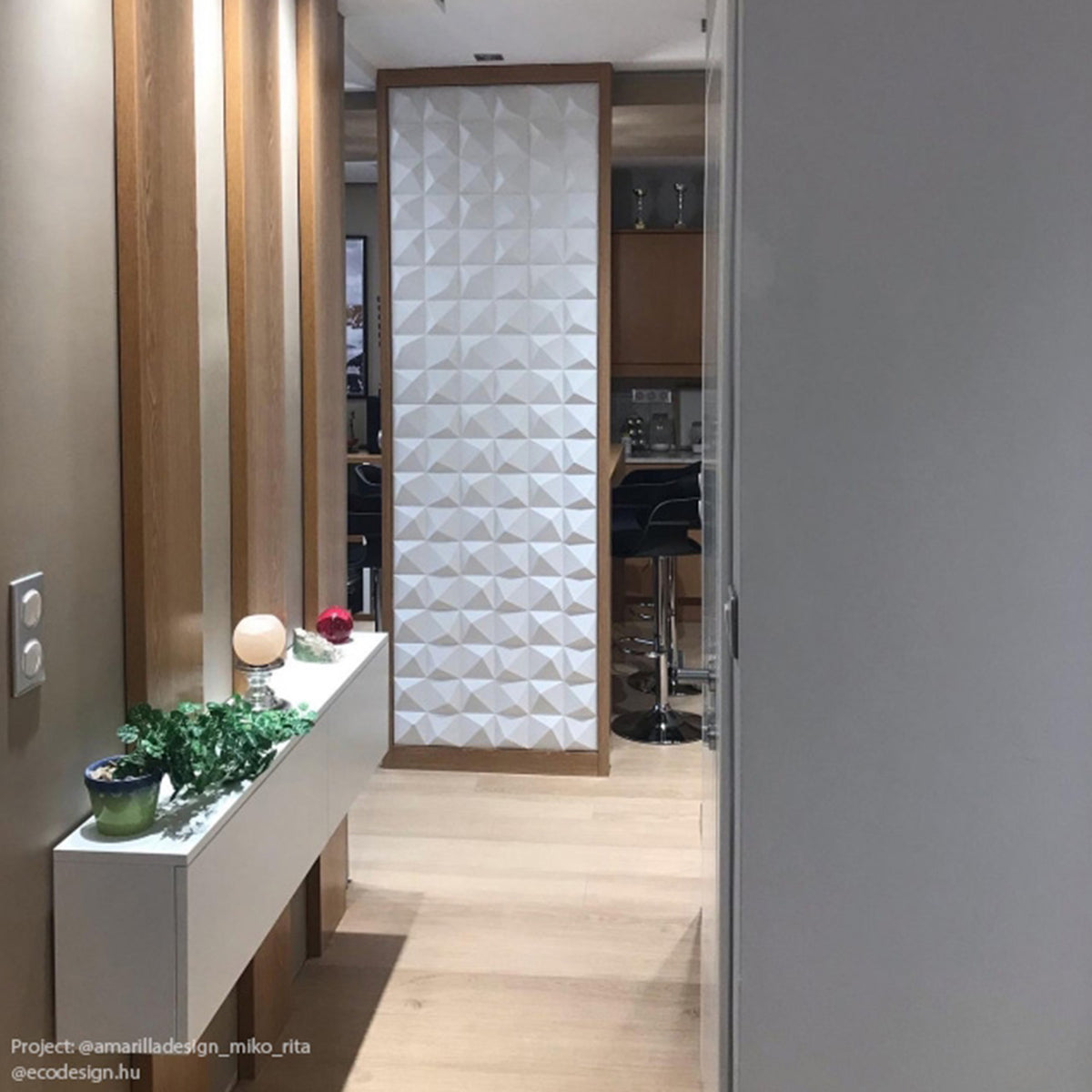 Muratto® Organic Peak Pattern Luxury Cork Wall Tiles