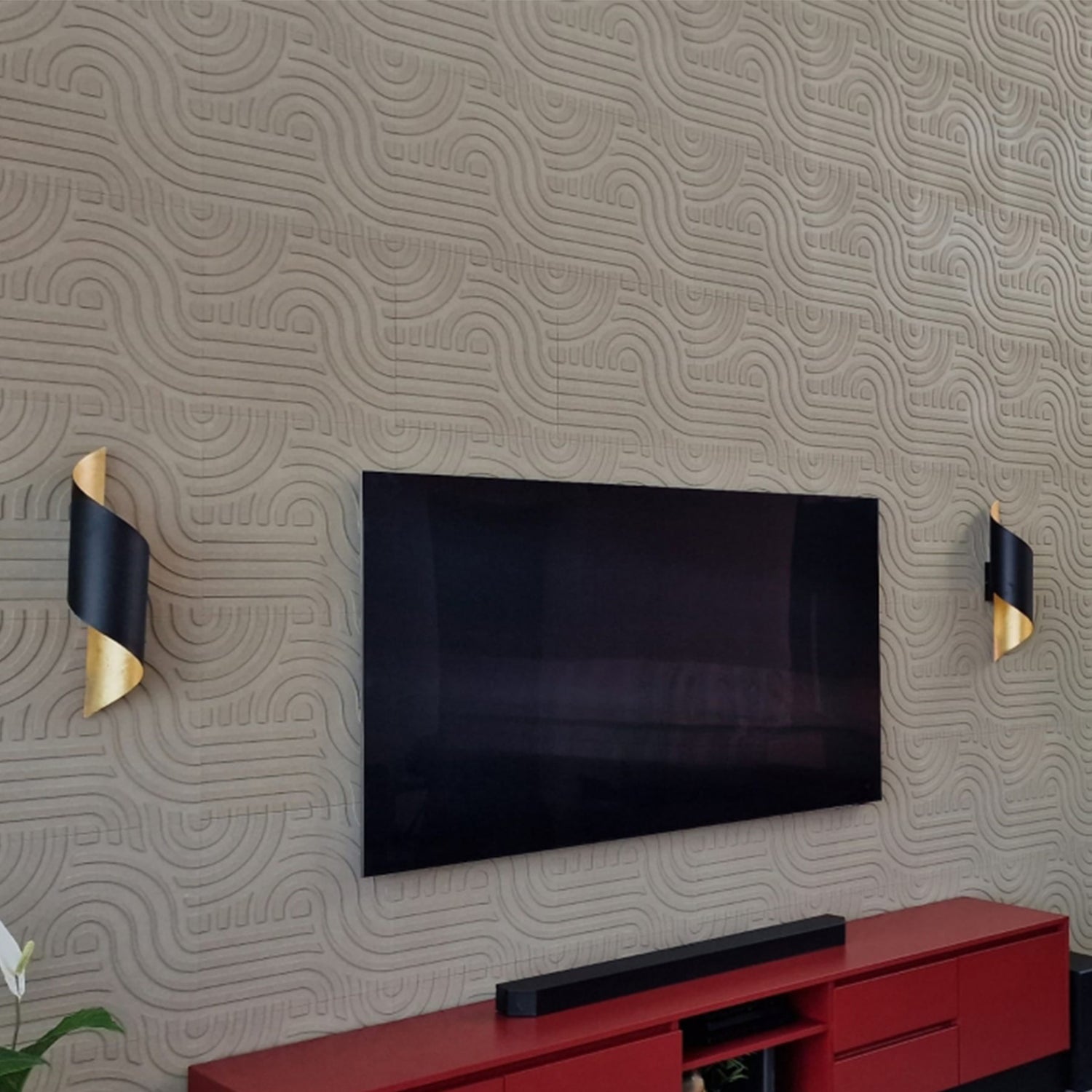 Muratto® Organic Strips Wave Luxury Cork Wall Tiles