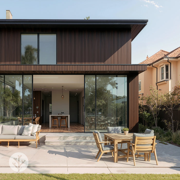 Plaank® Exterior Slat Wall Panels | Walnut