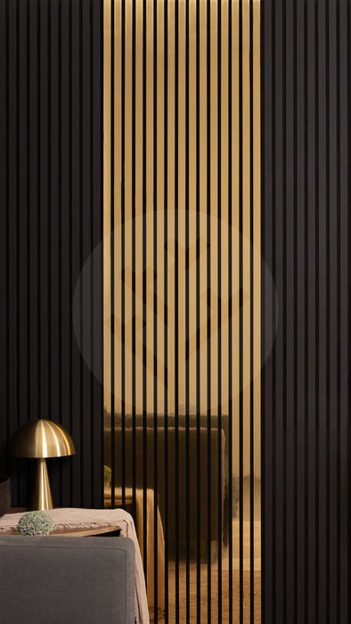 Acupanel® | Polished Gold | Slat Wall Panels