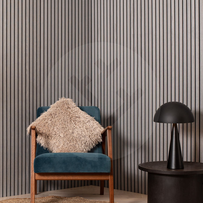 Acupanel® Contemporary Grey Oak Wood Wall Panels (Non-Acoustic)