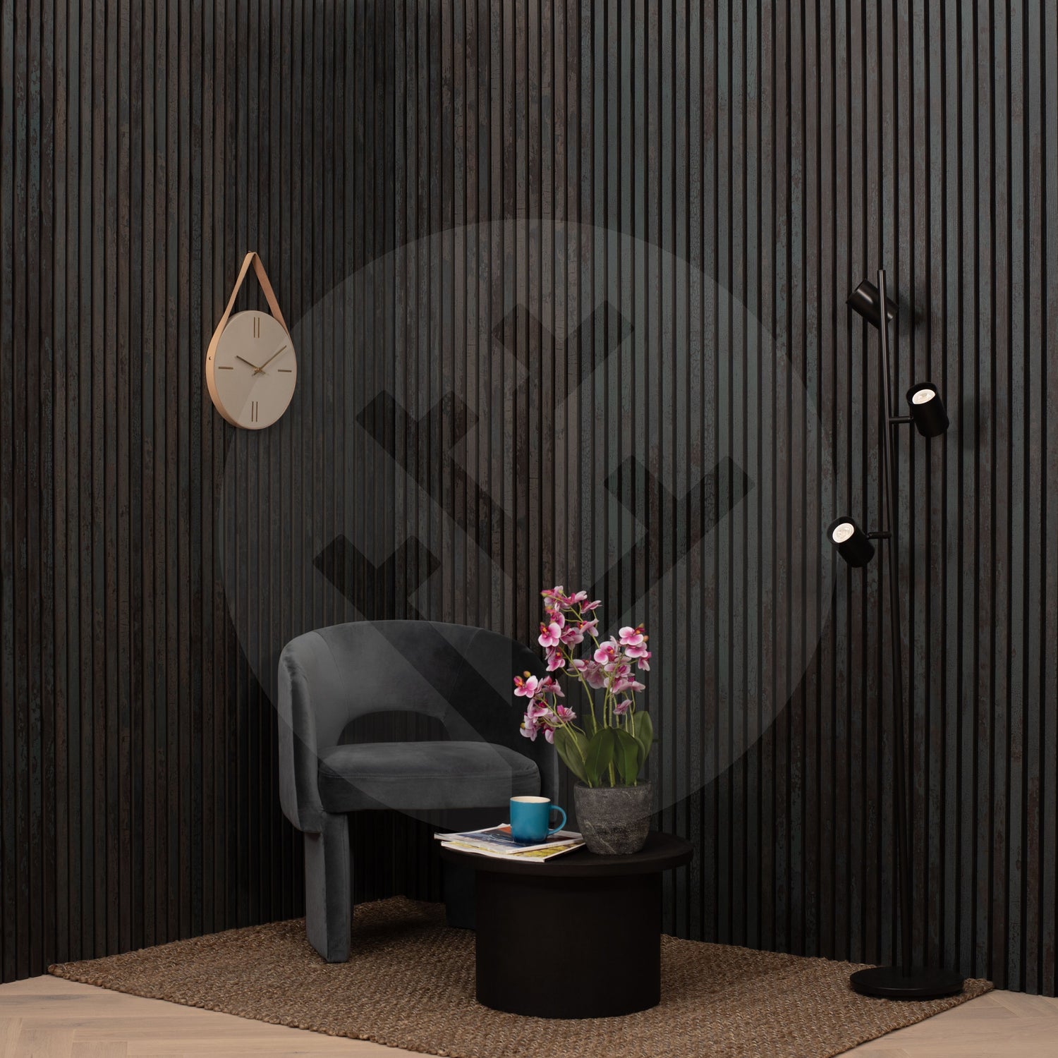 Acupanel® | Oxide Blue | Slat Wall Panels