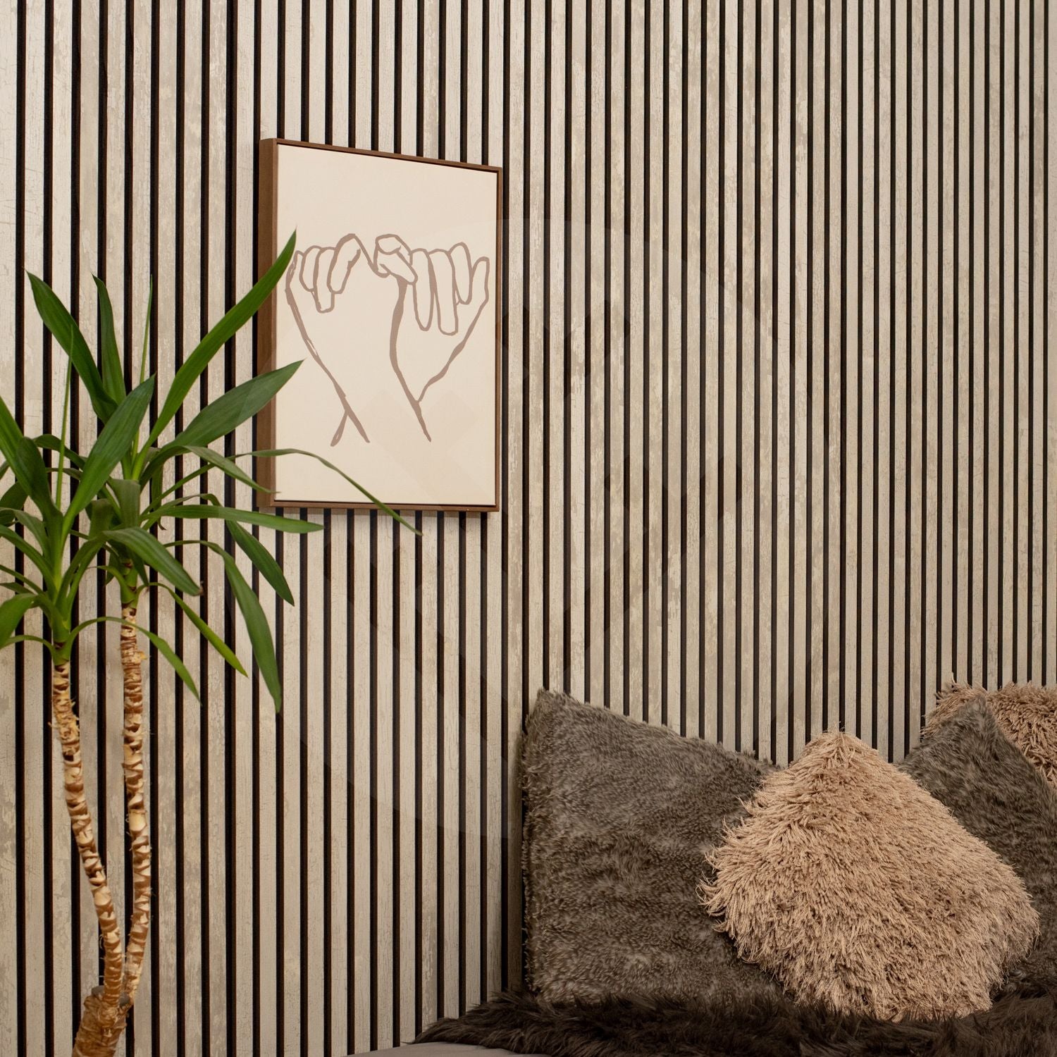 Acupanel® | Oxide White | Slat Wall Panel