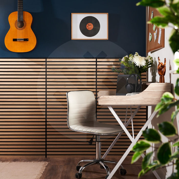 Acupanel® Square Oak Acoustic Slat Wood Wall Mini Panels