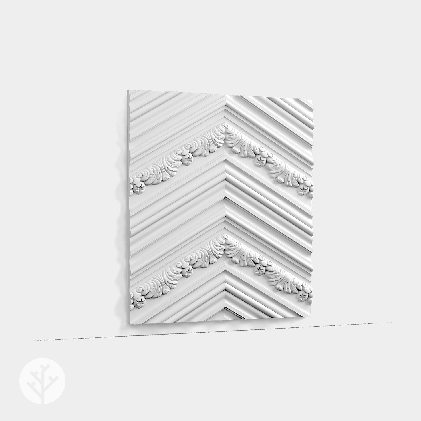 Chevron 3D Paintable Wall Panels | Orac W130