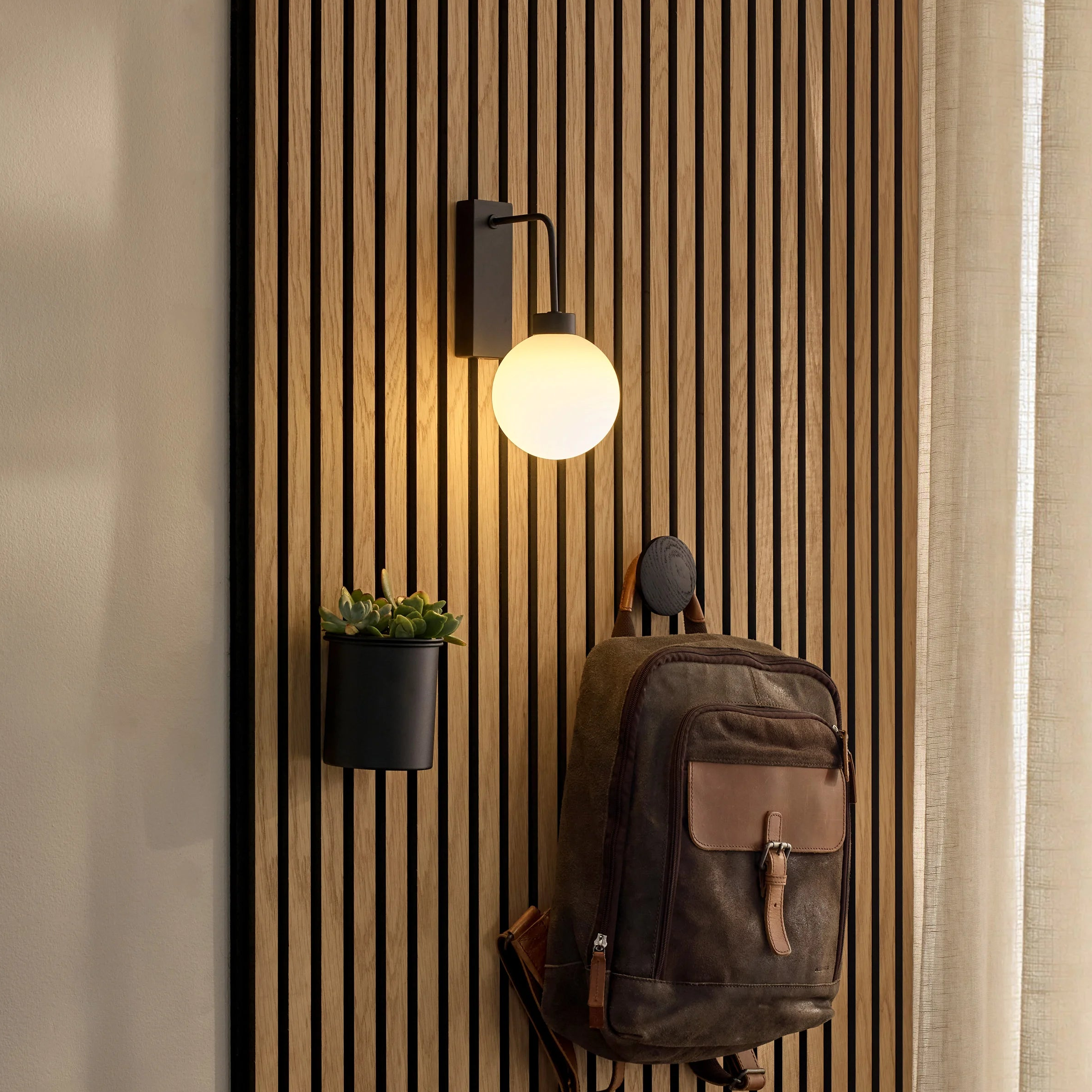 Acupanel® Glow Orb Wall-Mounted Rechargeable Lighting
