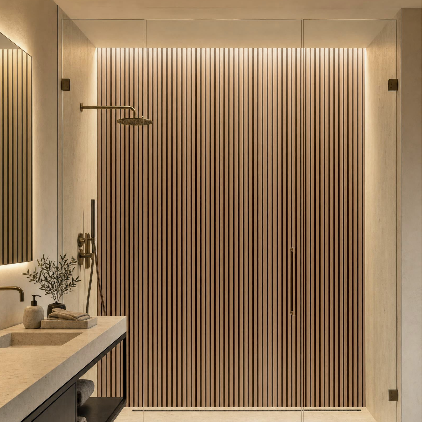 Acupanel® Hydro Oak Waterproof Wall Panels