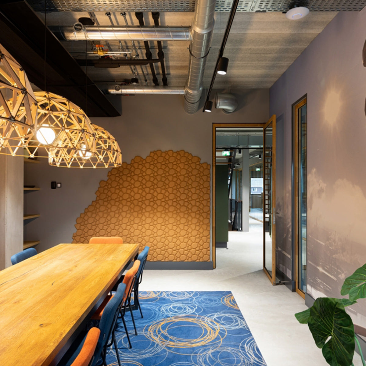 Muratto® Organic Beehive Honeycomb Pattern Luxury Cork Wall Tiles