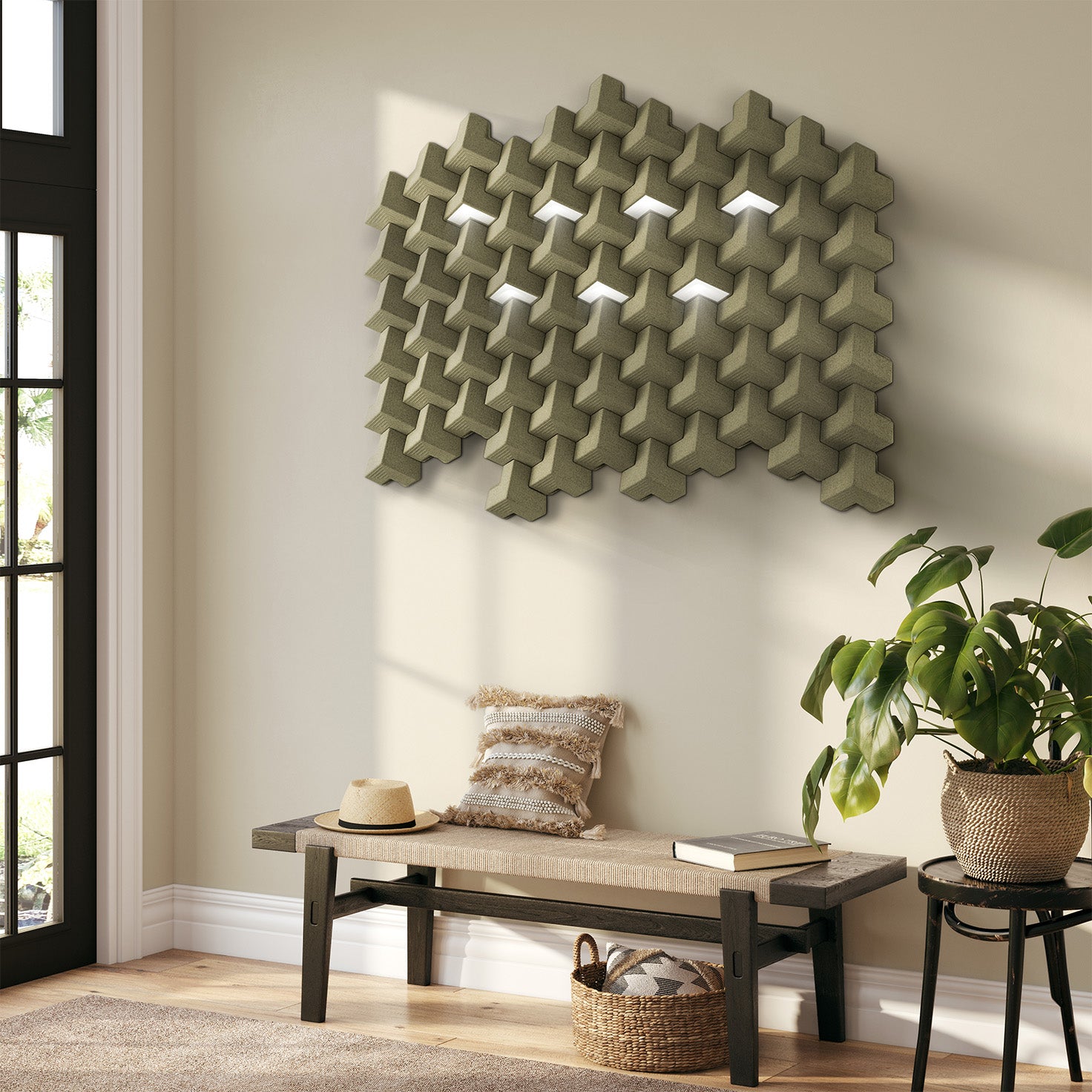 Muratto® Lighting Module for Kubus Cork Luxury Wall Tiles