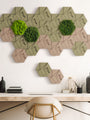 Muratto® Organic Hexagonal Moss Endless Cork Luxury Wall Tiles