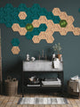 Muratto® Organic Hexagonal Moss Trays Cork Luxury Wall Tiles