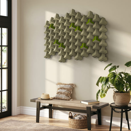 Muratto® Organic Kubus Moss Cork Luxury Wall Tiles