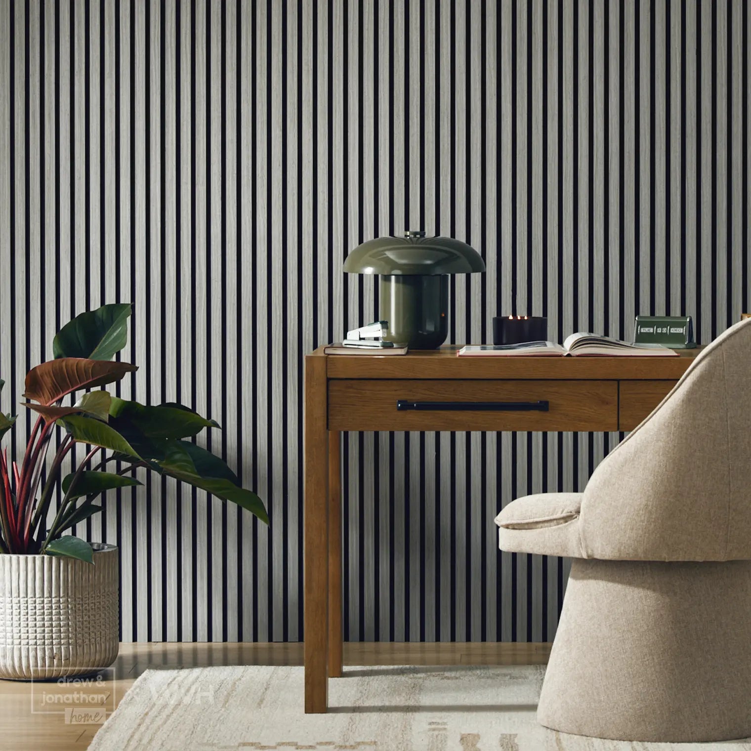 Acupanel® Drew & Jonathan Home™ Grey Oak Acoustic Wood Slat Panels