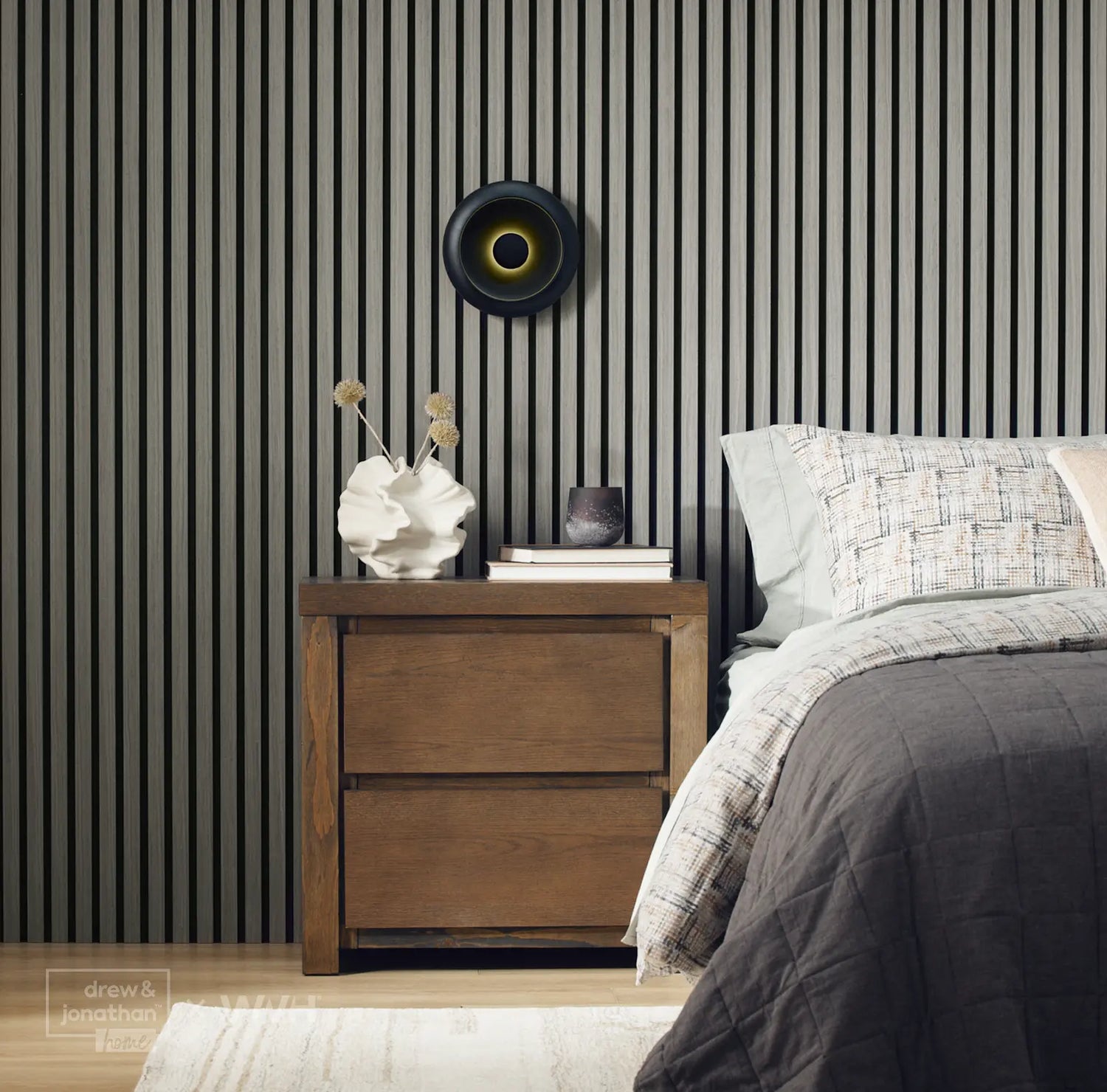 Acupanel® Drew & Jonathan Home™ Grey Oak Acoustic Wood Slat Panels