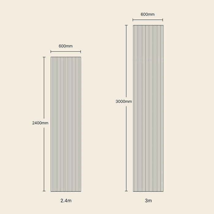 Flutto® Valley Oak Flexible Tambour Wood Panels