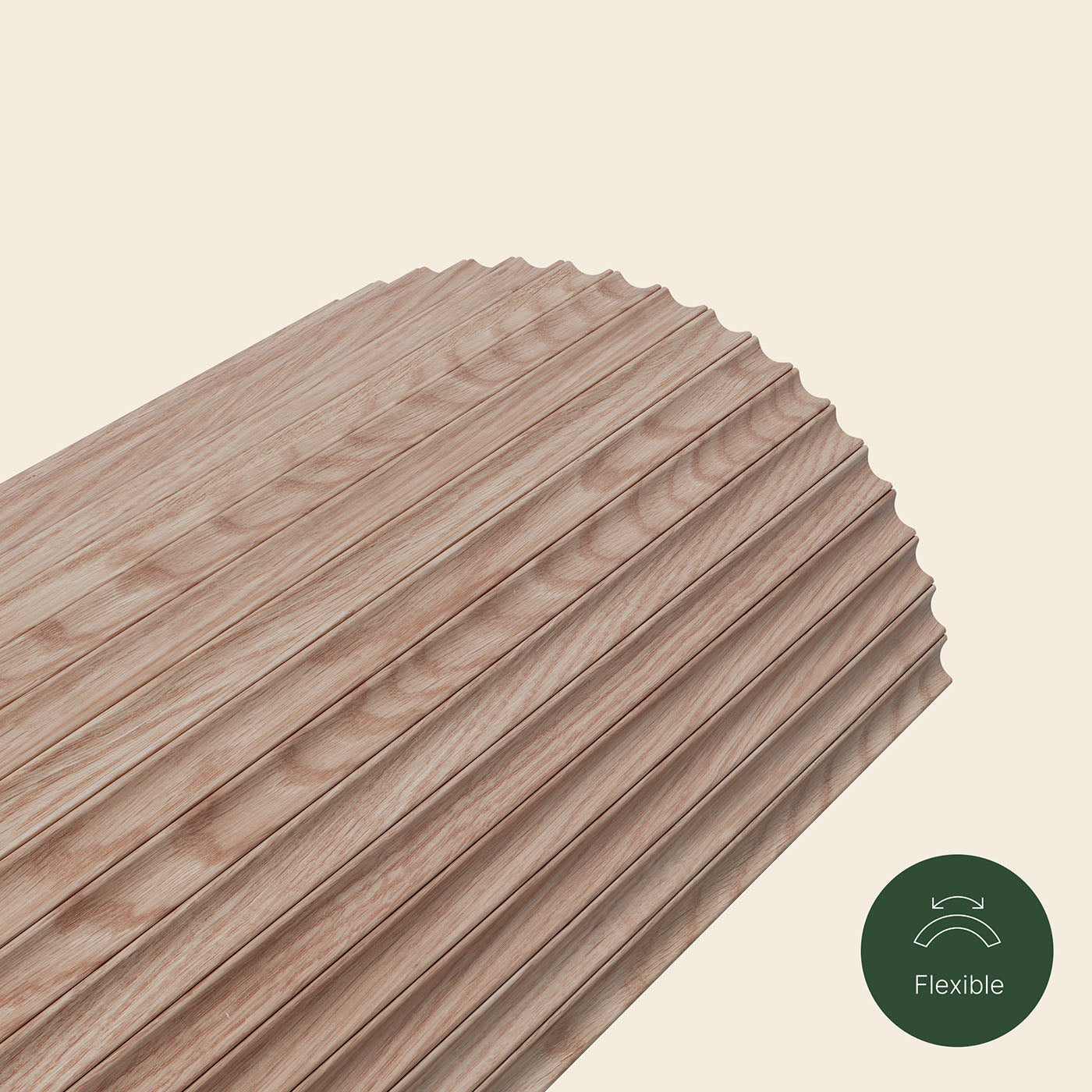 Flutto® Valley Oak Flexible Tambour Wood Panels
