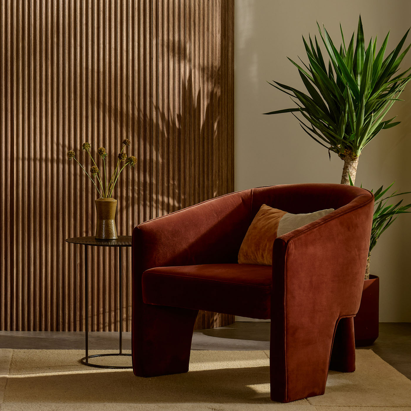 Flutto® Valley Walnut Flexible Tambour Wood Panels