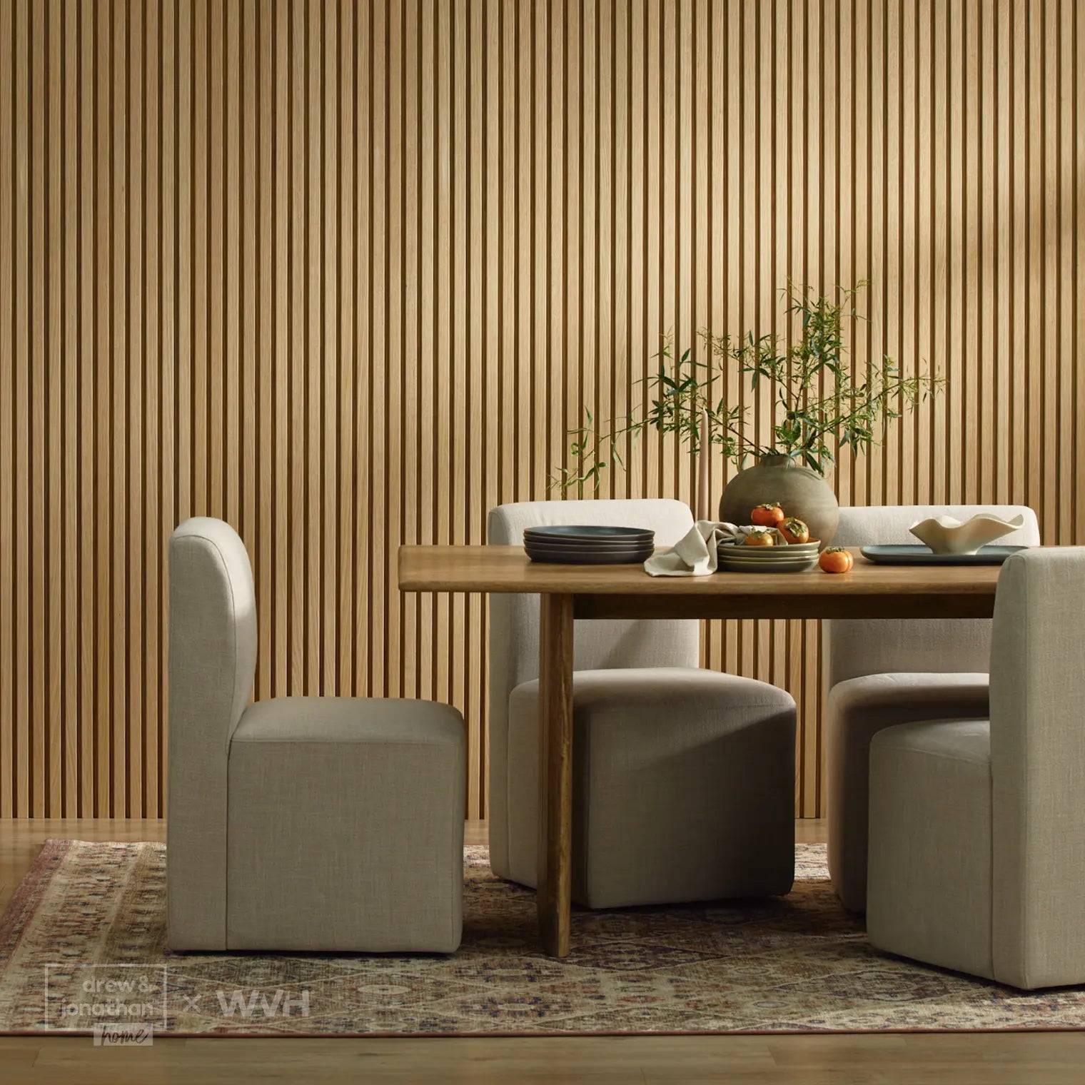 Acupanel® Drew & Jonathan Home™ Grainmatch Oak Acoustic Slat Wall Panel