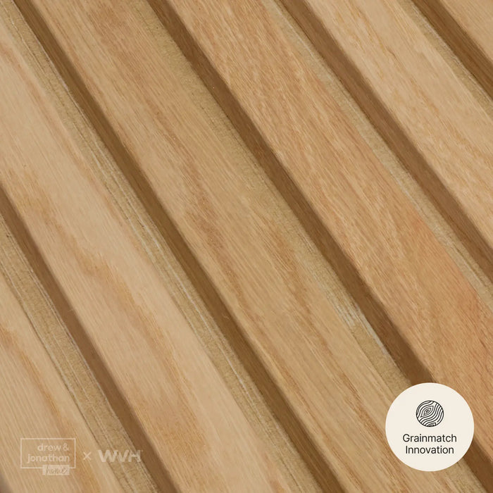 Acupanel® Grainmatch Oak Printed Acoustic Slat Wall Panel
