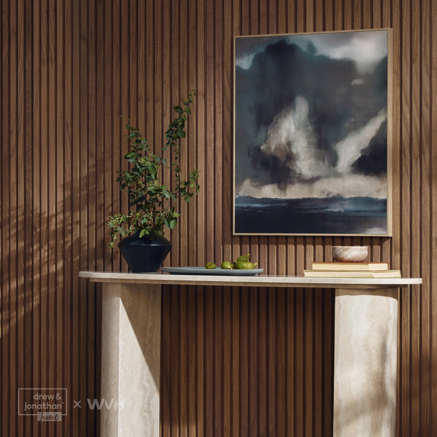 Acupanel® Drew & Jonathan Home™ Grainmatch Walnut Acoustic Slat Wall Panel