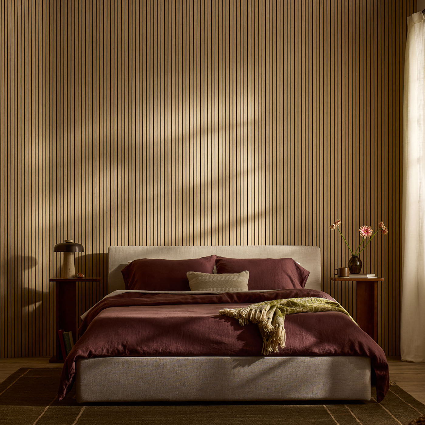 Acupanel® Ultraflex Engineered Oak Flexible Lightweight Wood Wall Panels