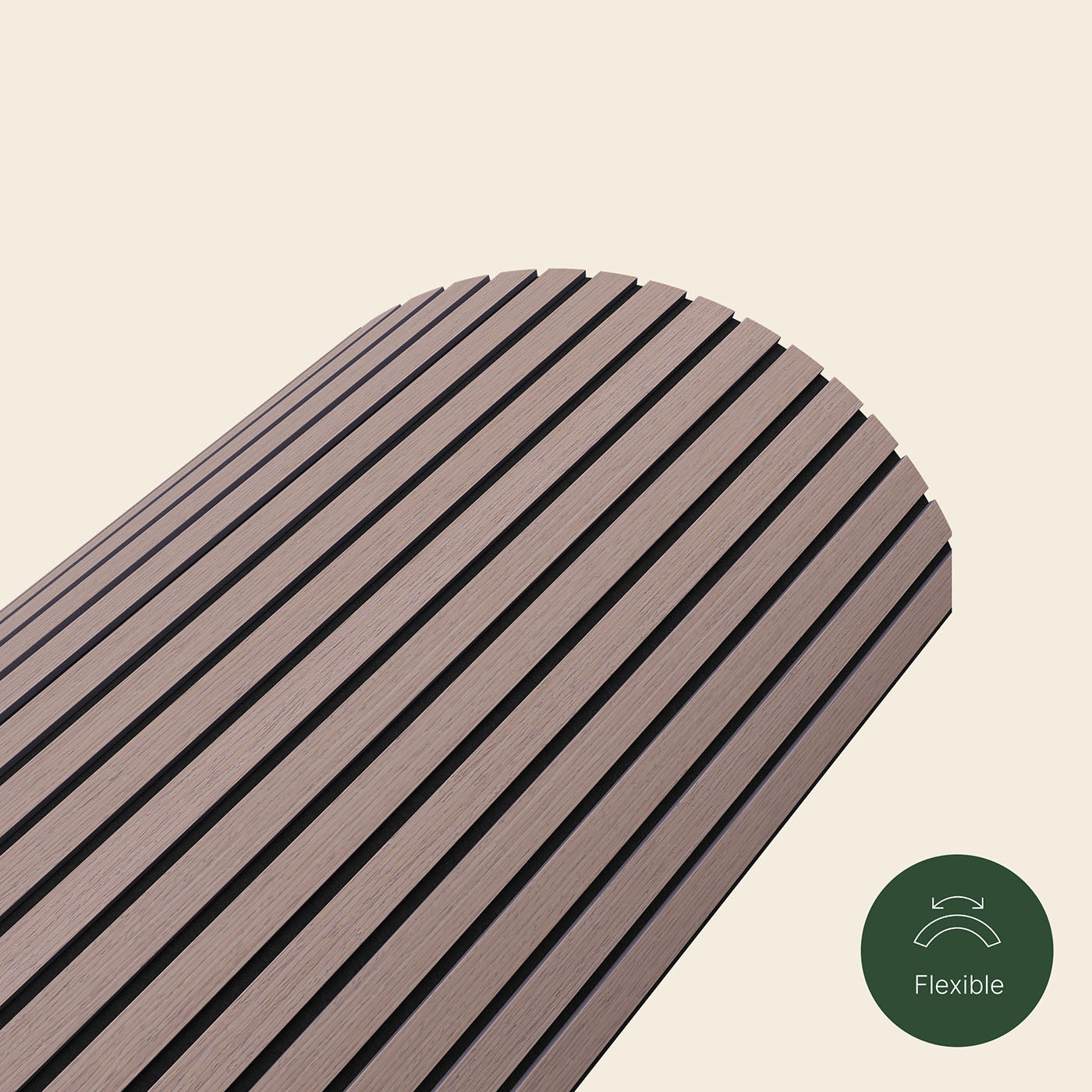 Acupanel® Ultraflex Engineered Walnut Flexible Lightweight Wood Wall Panels