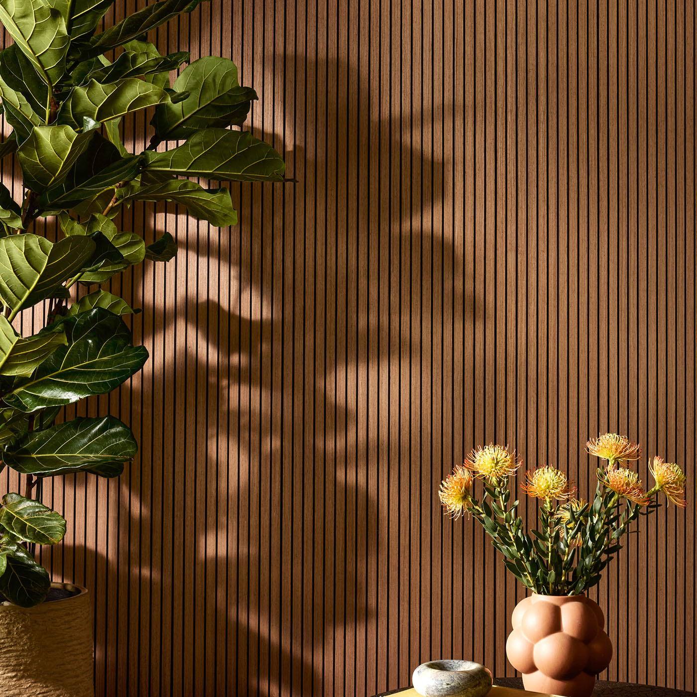 Acupanel® Ultraflex Engineered Walnut Flexible Lightweight Wood Wall Panels