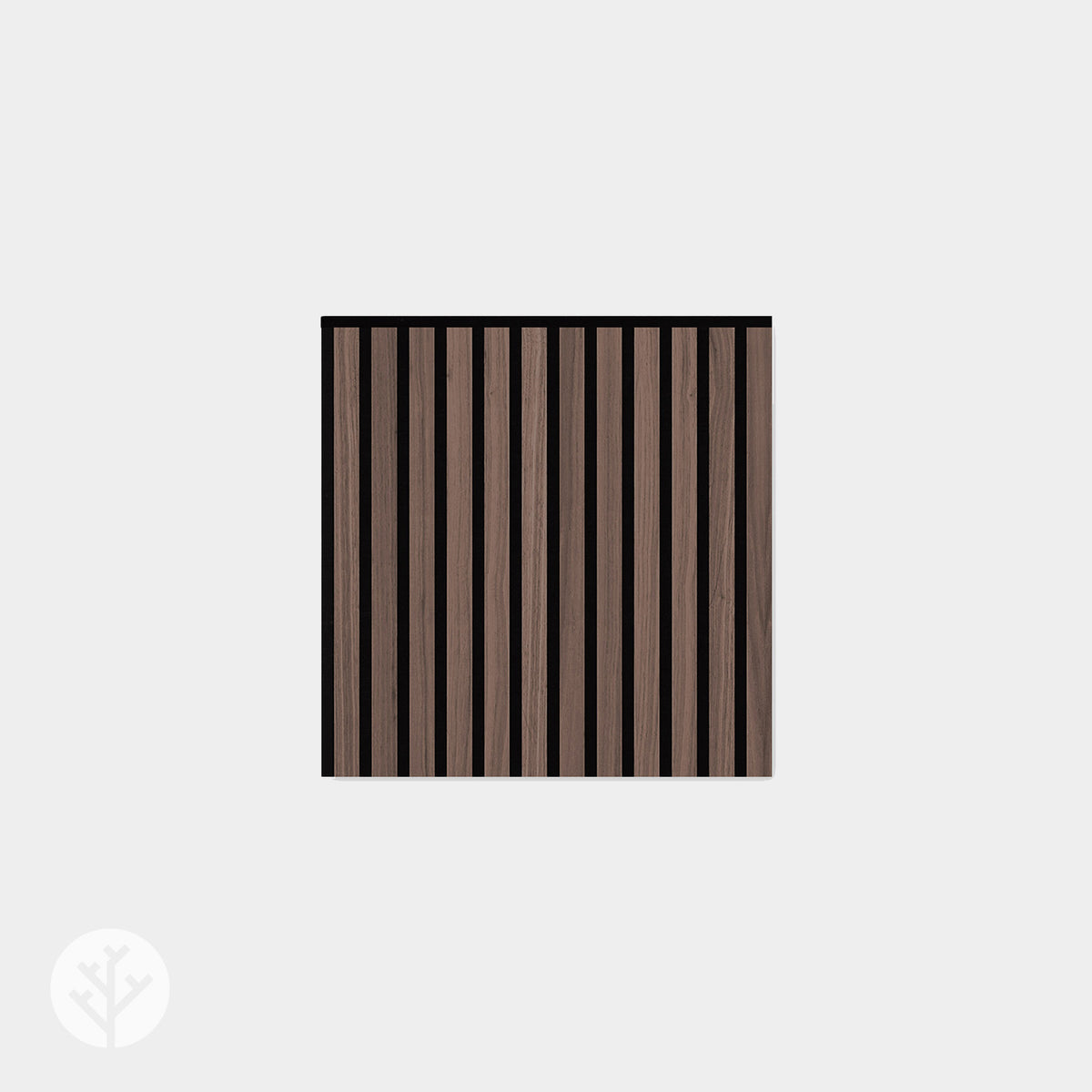 Smoked Oak Square Acoustic Slat Wall Panels by WVH®
